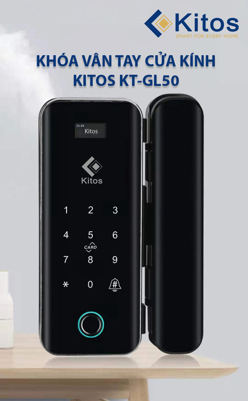 Khóa thông minh cửa kính Kitos KT-GL50