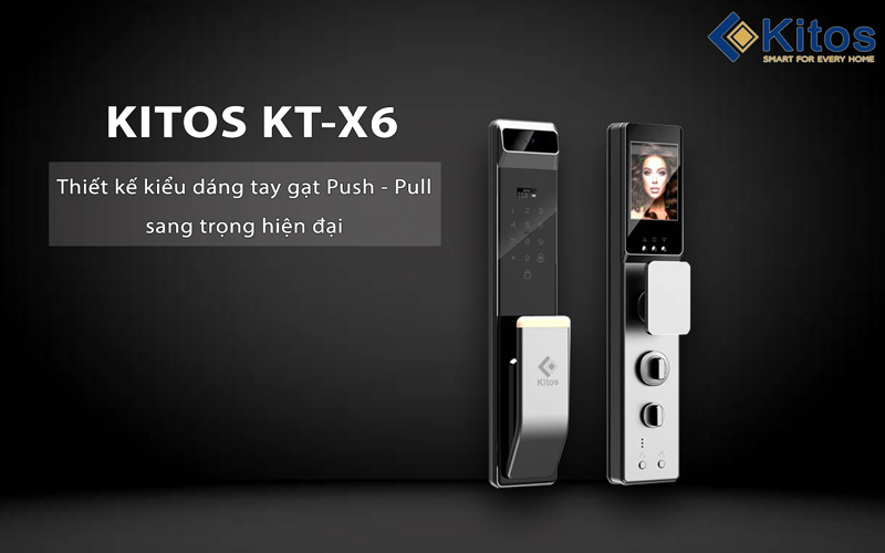Khoá cửa vân tay Kitos KT-X6 có camera